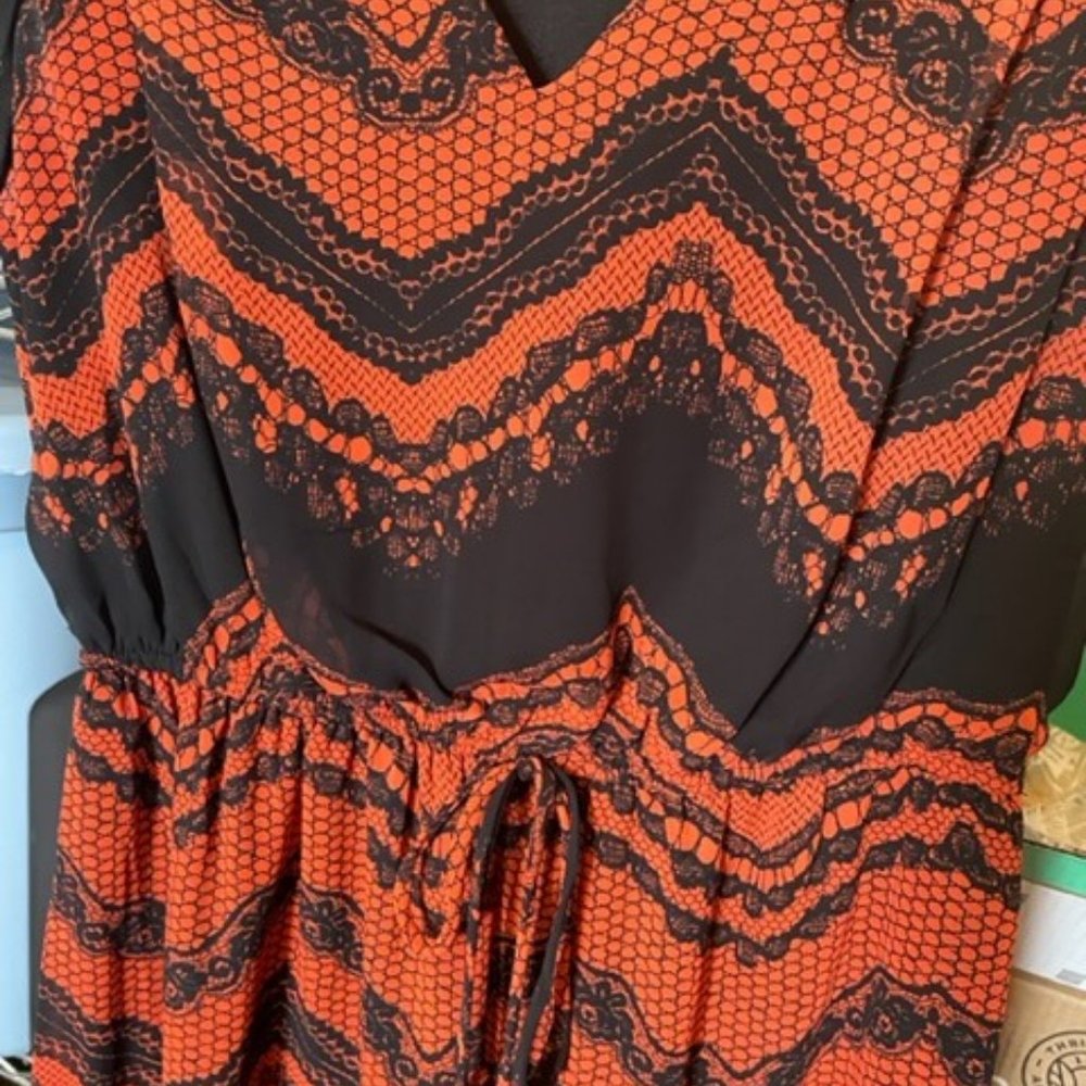 Dress Chevron Type  Print